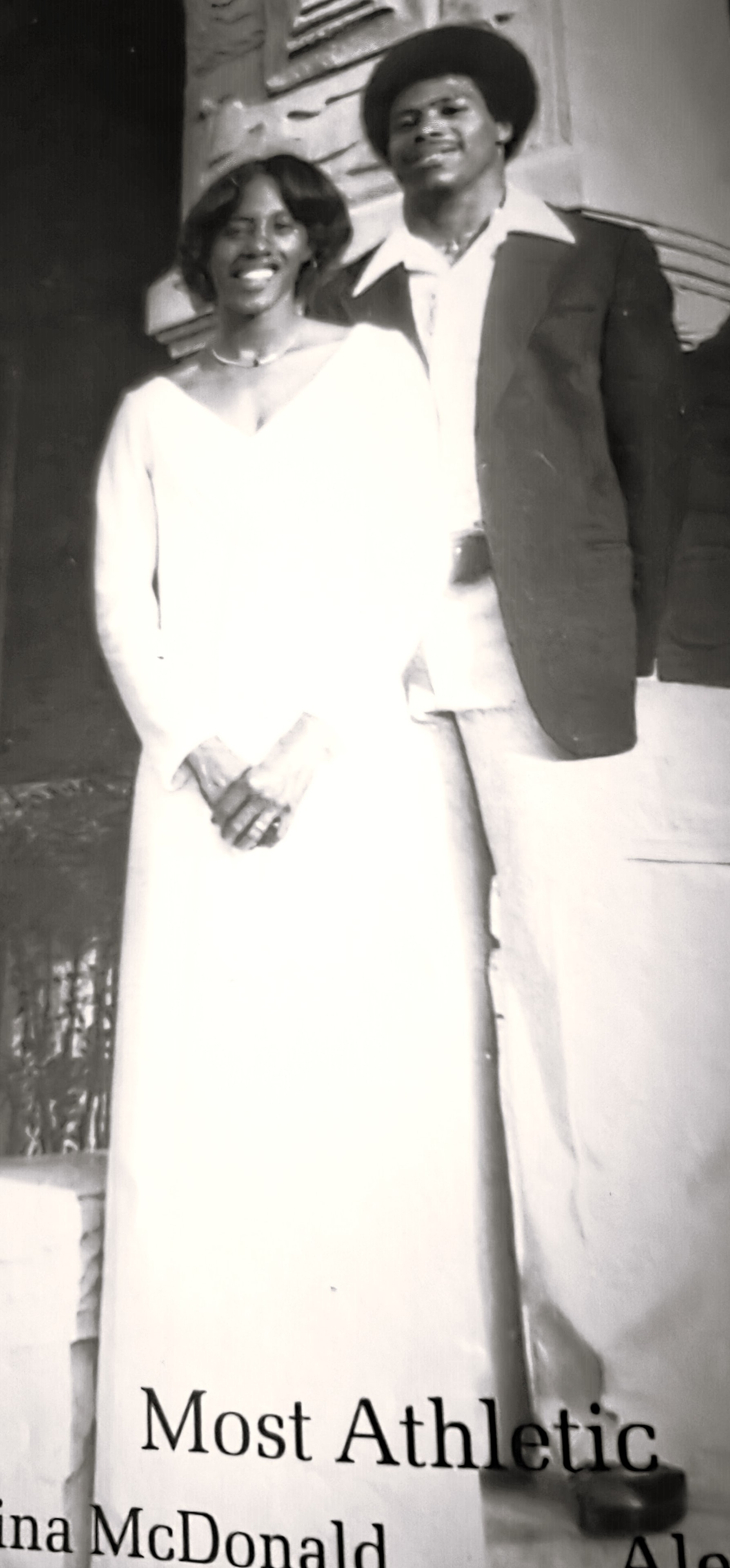 Most Athletic - Regina McDonald and Alex - Corsicana High School Class of 1976