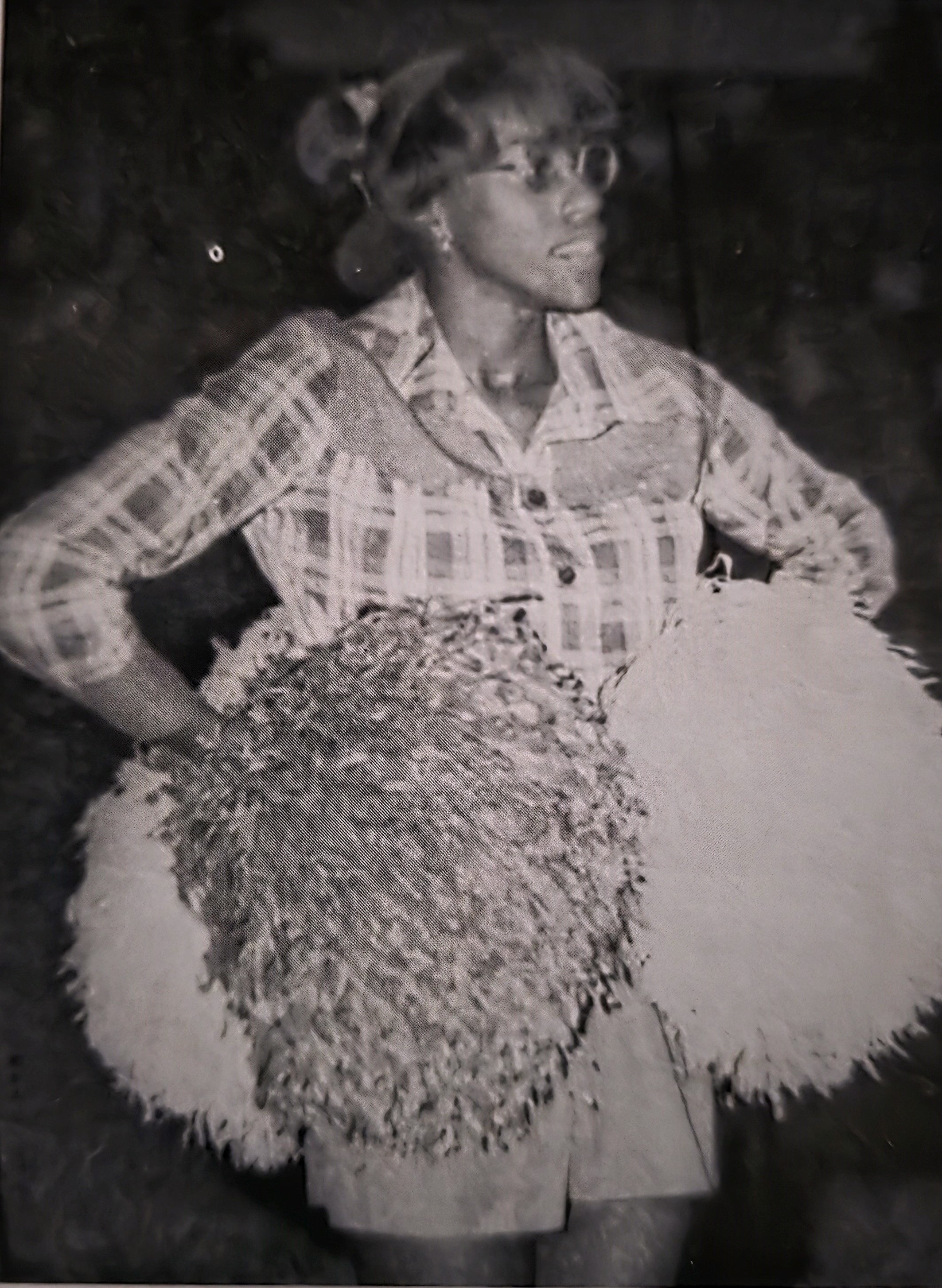 Regina - CHS Cheerleader with Pom-Poms - Corsicana High School Class of 1976